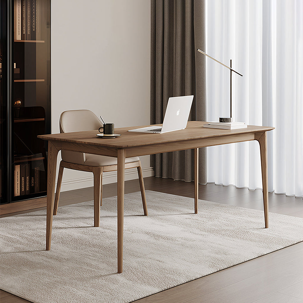 Mei Office Desk, Solid Wood, Ash Wood - office corner desks for home