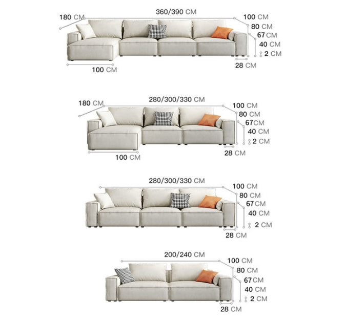 Anselm Four Seater, Five Seater Sofa, Corner Sofa, Leathaire with ibiza luxury corner sofa set