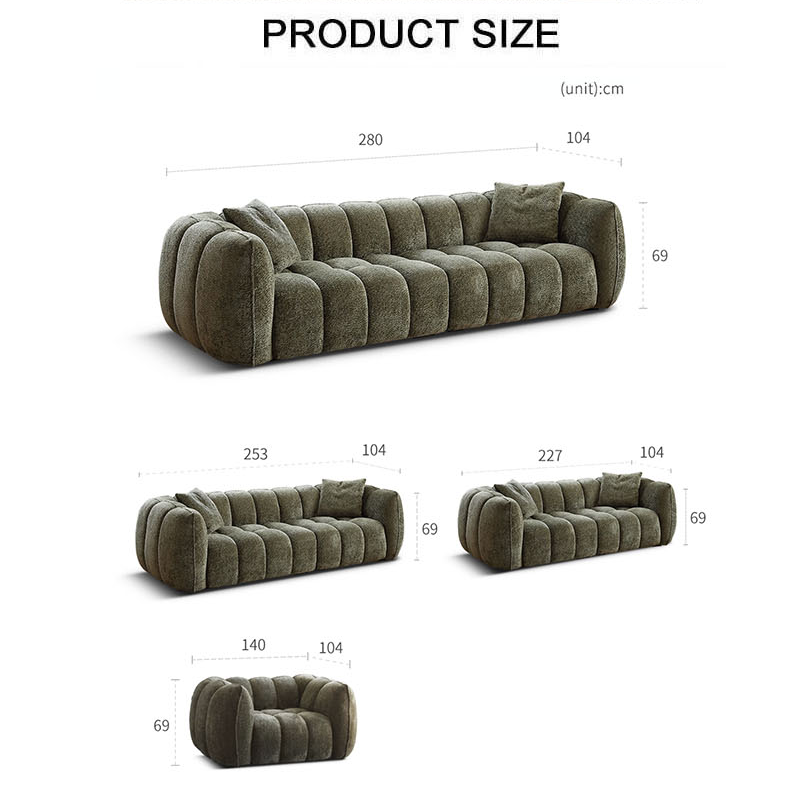 Winslow Pumpin Two Seater, Three Seater Sofa, Boucle with dining table dressing