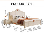Agnes King Size / Super King Size Bed With Storage, Cream-Weilai Concept-Weilai Concept
