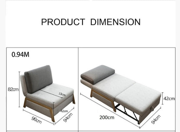 Nora Sofa Bed, Single Sofa Bed with storage sofa bed