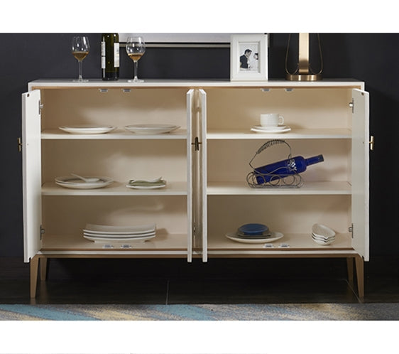 Justine Sideboard, White with navy sideboard
