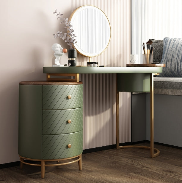 Tandy Dressing Table With LED Mirror, White, Makeup Vanity-Weilai Concept-Weilai Concept