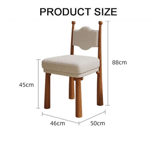 Tessa Dining Chair, Boucle-Weilai Concept-Weilai Concept