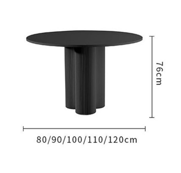 Vogue Round Dining Table with dining room table seating for 8