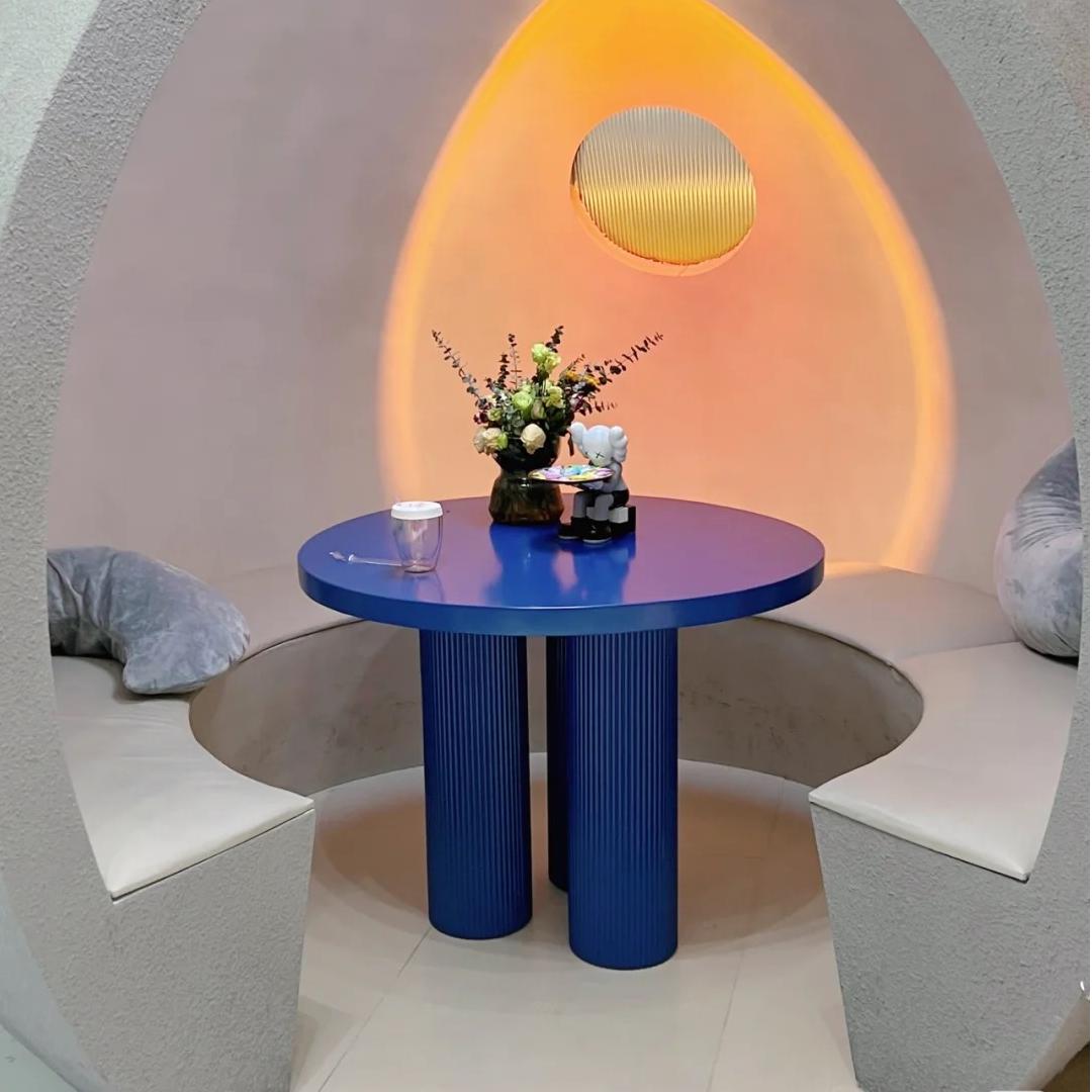 Vogue Round Dining Table in a lifestyle setting with extendable round dining table