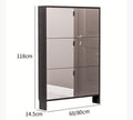 Knauss Mirrored Shoe Storage, Halllway-Weilai Concept-Black-60cm-Weilai Concept