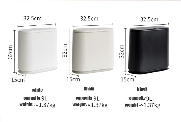 Nordic Touch Top Rubbish Bin, Three Sizes Available-Weilai-Weilai Concept