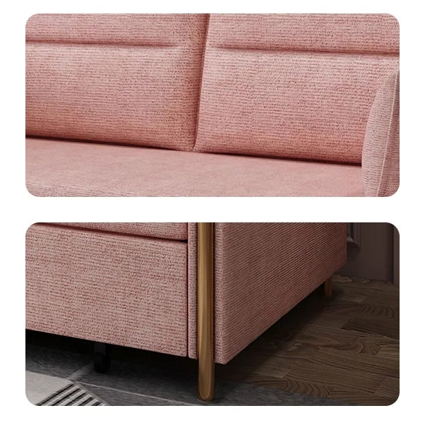 Two Seater Sofa Bed, Linen, product image