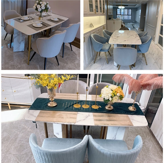 FenX Dining Table, Dining Table, Sintered Stone And Gold with pool table dining room table
