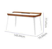 Brannan Office Desk, Wood with massaging office desk chair