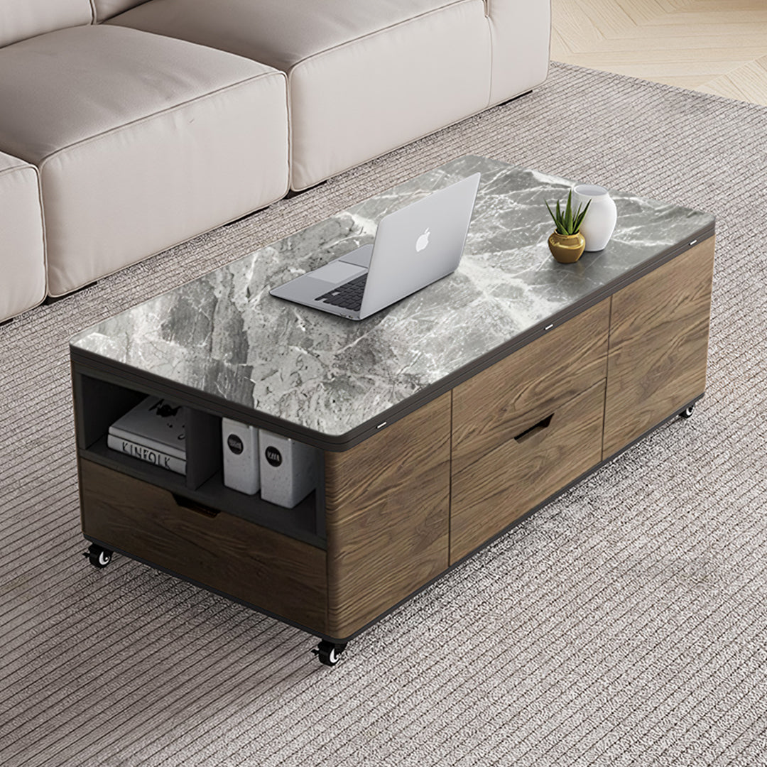 Ruby Lift Top Coffee Table, Multi-Functional Foldable Coffee Table-Color 2-Weilai Concept