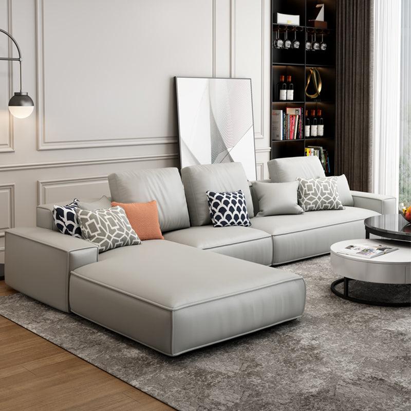 Nevaeh Three Seater Corner Sofa, Leathaire with small corner sofas for small spaces