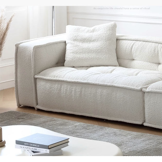 Undra Two Seater, Three Seater Sofa, Boucle with 4 set dining table