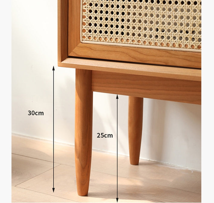 Dorota Sideboard, Natural Rattan with two door sideboard