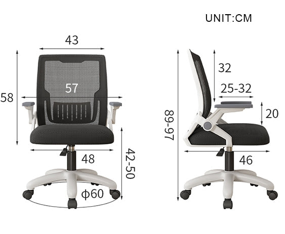 Isabel Mesh Office Chair with contemporary home office desk