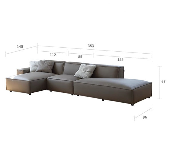 Valdemar Three Seater, Four Seater, Corner Sofa, Leathaire with storage corner sofa