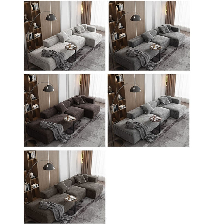 Yetta Three Seater, Four Seater Sofa, Corner Sofa, Grey Velvet with made to measure corner sofa