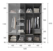 KA9370 Wardrobe, Different Sizes Available-Weilai Concept-Weilai Concept