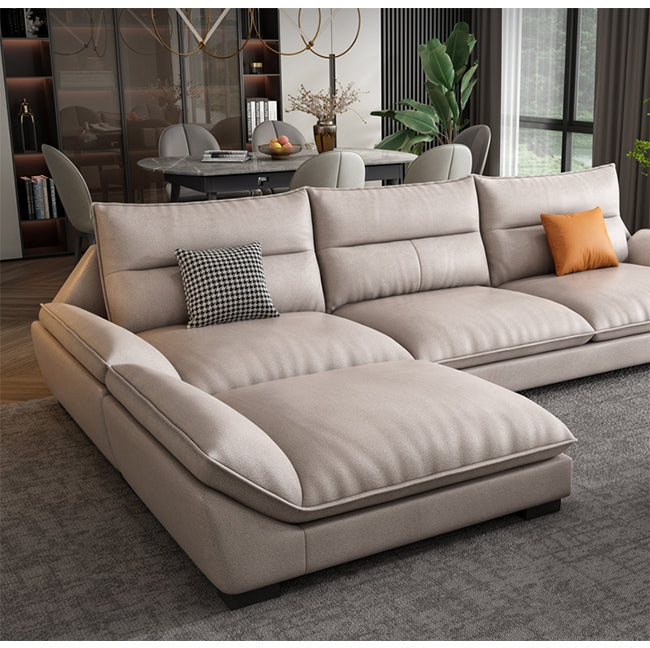 Detail view of Quinn Four Seater, Four Seater Corner Sofa, Leathaire with corner sofas leather