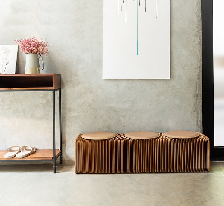 Accordion 3 Seater Bench-Weilai Concept-Weilai Concept