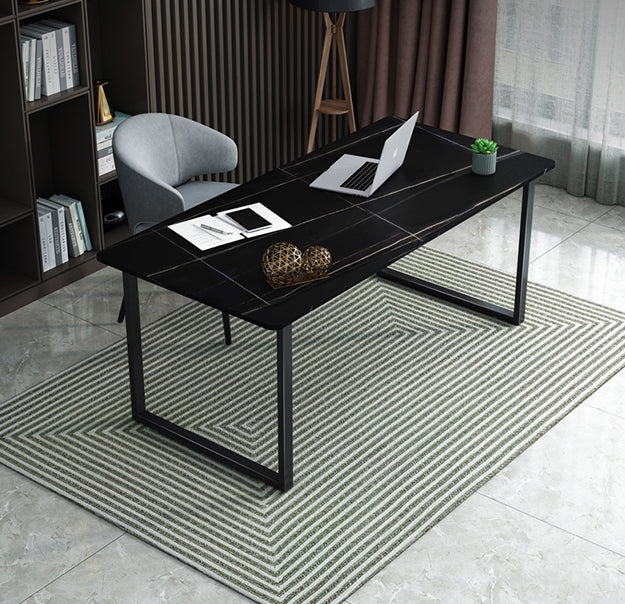Casson Office Desk, Sintered Stone with reclining office desk chair