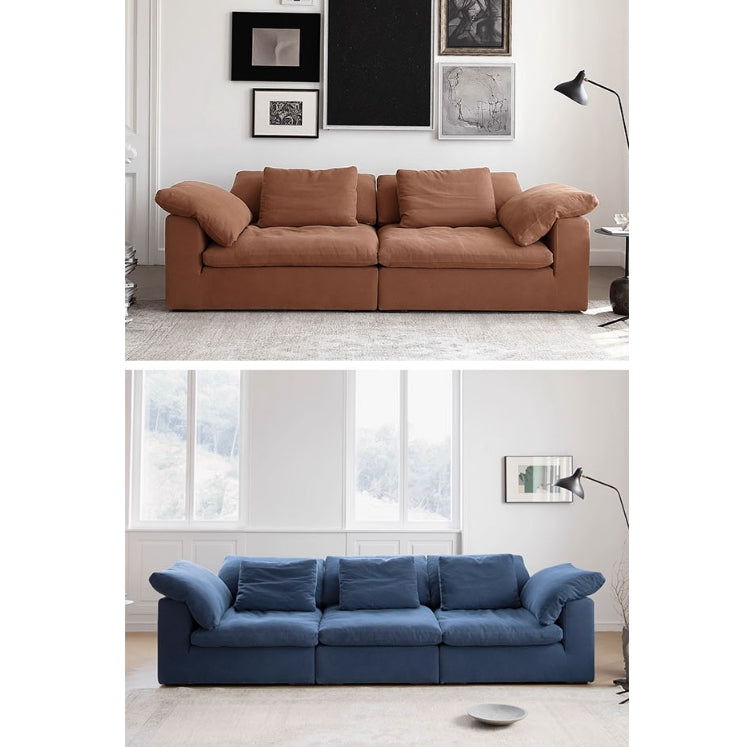 Ransom Two Seater Sofa, Linen with settee with dining table