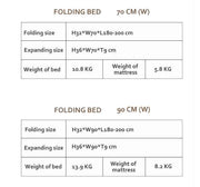 Accordion Folding Single Bed
