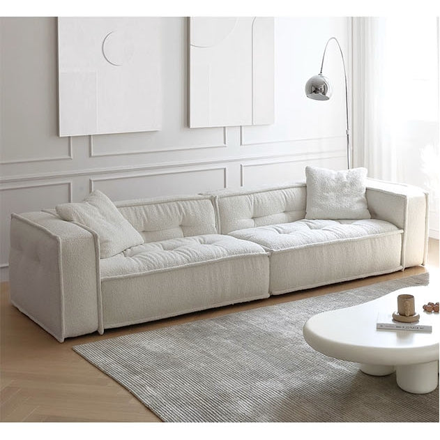 Undra Two Seater, Three Seater Sofa, Boucle with 4 seater dining room table and chairs