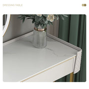 Duran Dressing Table With LED Mirror, Cream-Weilai Concept-Weilai Concept
