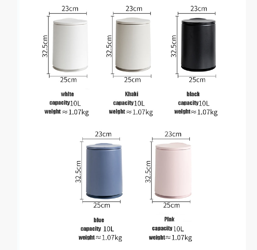 Nordic Touch Top Rubbish Bin, Three Sizes Available-Weilai-Weilai Concept