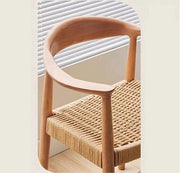 Abiram Rattan Dining Chair, Solid Wood-Weilai Concept-Weilai Concept