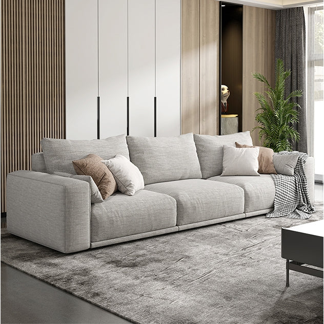 Frances Two Seater Sofa, Cotton Linen with garden corner sofa cover