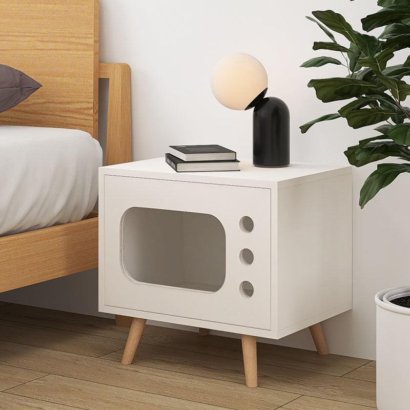 Durame Bedside Table With Pet House, Cat House-Weilai Concept-Weilai Concept