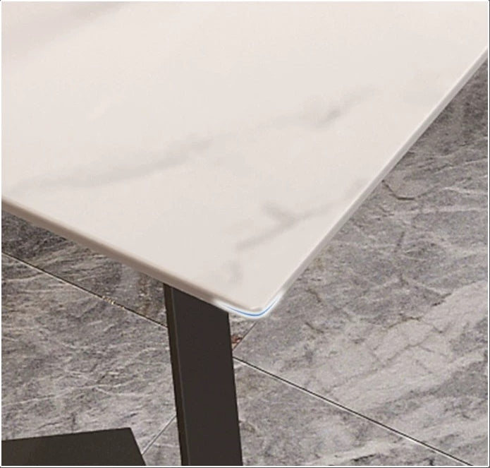 Sierra Office Desk, Sintered Stone with desk lights for office