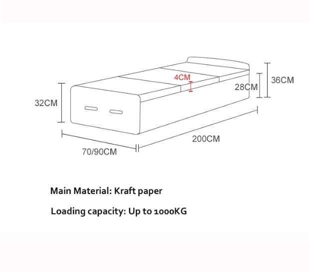 Accordion Folding Single Bed