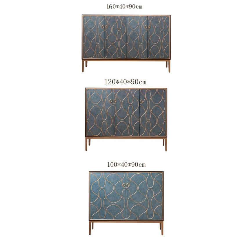 Liana Sideboard, Grey Blue with industrial sideboard