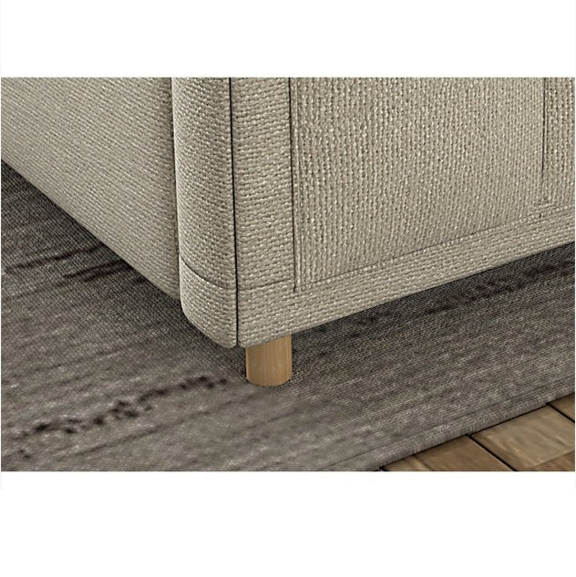 Three Seater Sofa Bed, L Shape Sofa Bed With Storage, Linen with sofa bed armchair