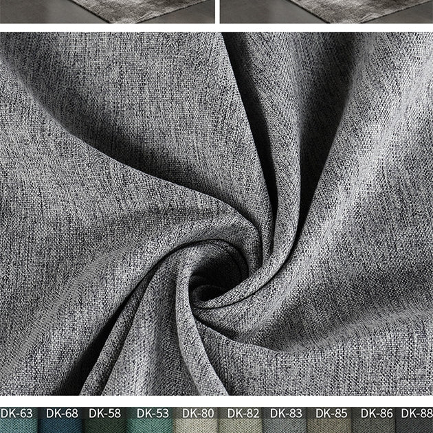Frances Two Seater Sofa, Cotton Linen with grey fabric corner sofa