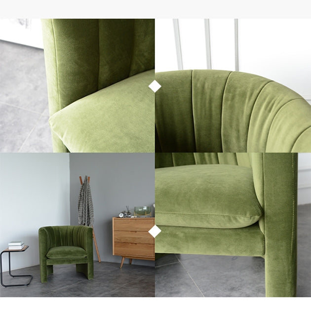 Edwick Armchair, Green Velvet-Weilai Concept
