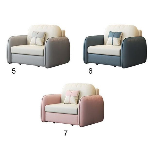 Caio Single Sofa Bed, Leathaire with small sofa beds