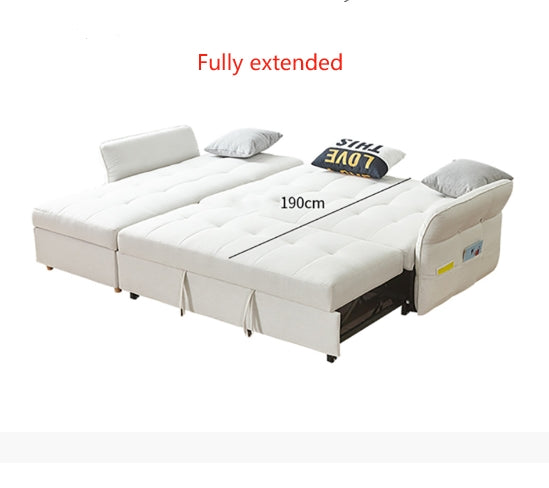 Three Seater Corner Sofa Bed, White with 2nd hand corner sofa