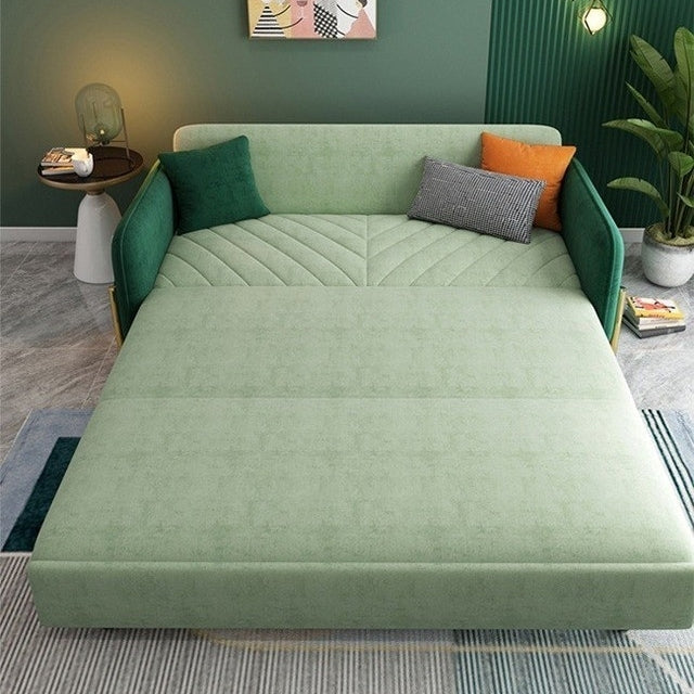 Aditi Two Seater Sofa Bed, Green with bed sofa beds