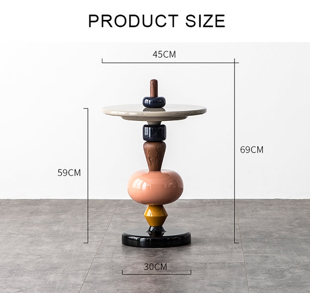 Holborn Pearls Side Table-Weilai Concept-Weilai Concept
