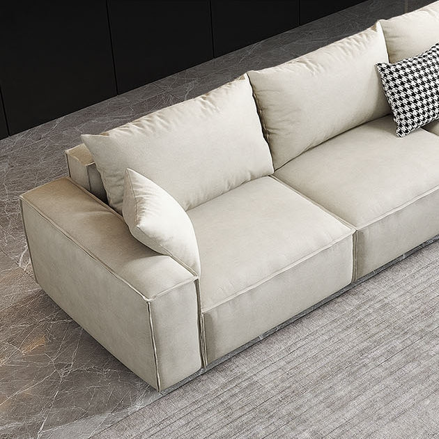 Anselm Four Seater, Five Seater Sofa, Corner Sofa, Leathaire with grey cord corner sofa