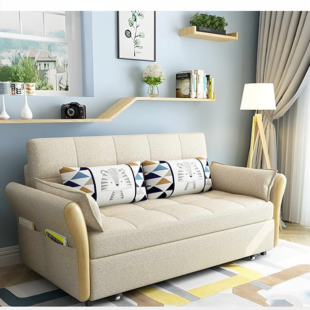 Two Seater Sofa Bed, Blue with budget sofa bed