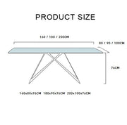 Amsterdam Dining Table, Marble with oak dining table and chairs