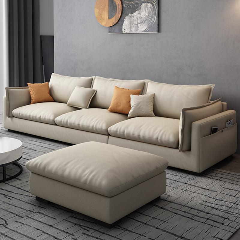 Amos Three Seater Sofa Corner, Leathaire in a lifestyle setting with corner sofa size