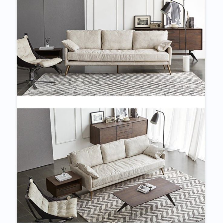 Luna Three Seaters Sofa, Three Seater Corner Sofa, Real Leather with high back corner sofa