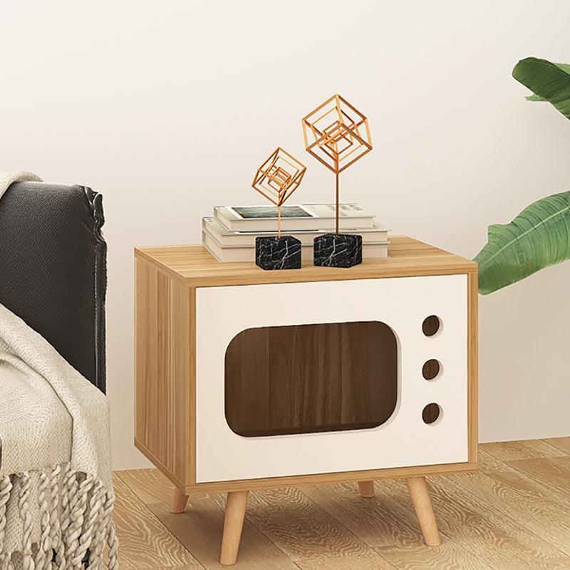 Durame Bedside Table With Pet House, Cat House-Weilai Concept-Weilai Concept